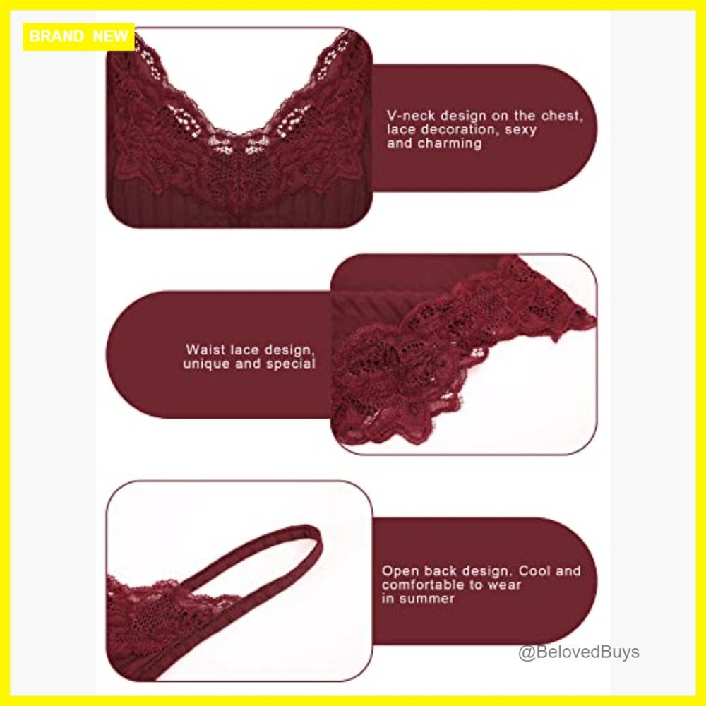 Lace Patchwork Crop Tank Top Set, Backless Y2k Gr… - image 5